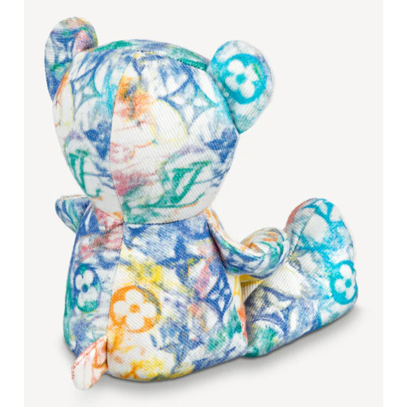 Louis Vuitton Unicef Doudou Pastel Monogram Watercolor Multicolor Teddy Bear - Picture 13 of 16